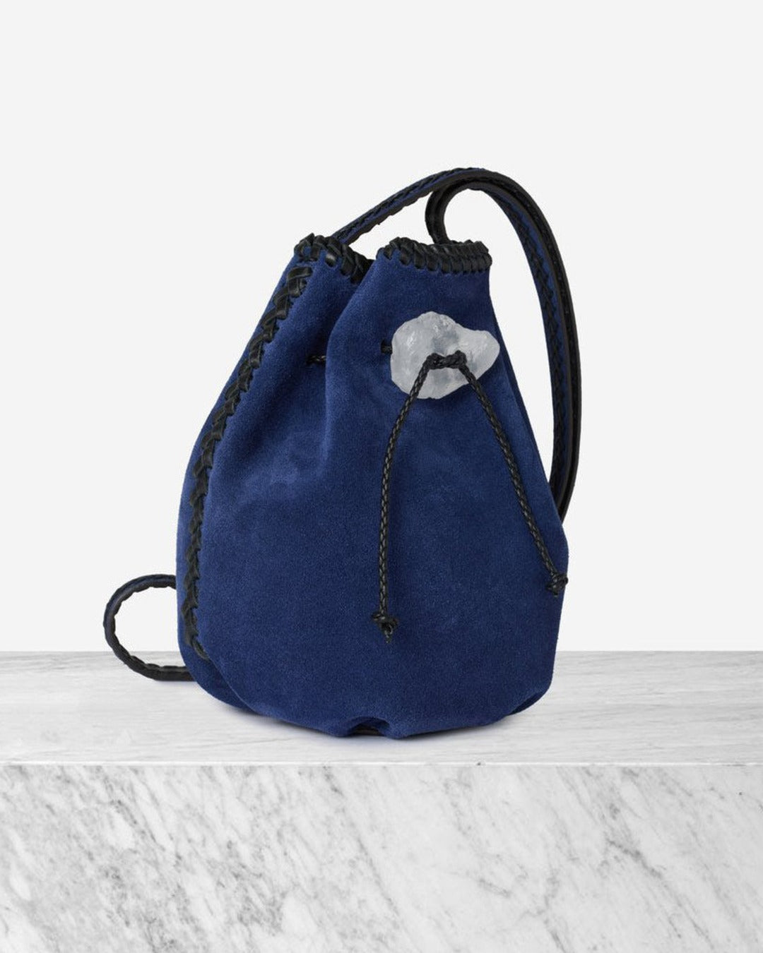 Iacobella - Sac Nirmala Suede - Bleu