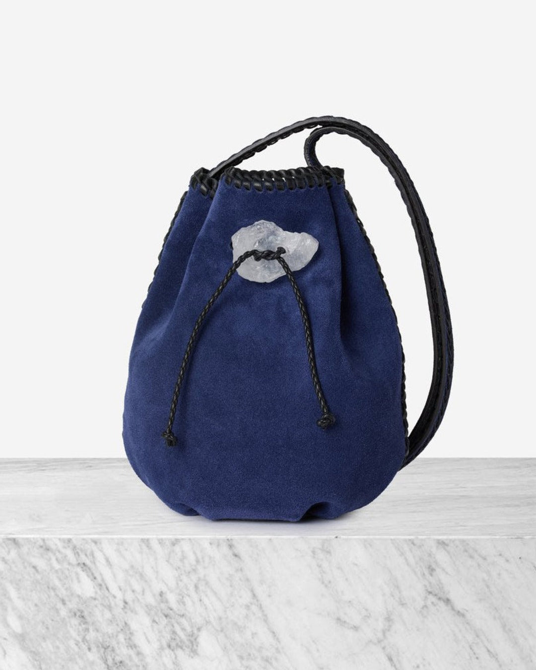 Iacobella - Sac Nirmala Suede - Bleu