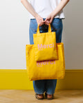 Merci - Tote Bag En Coton - Ochre & Rose