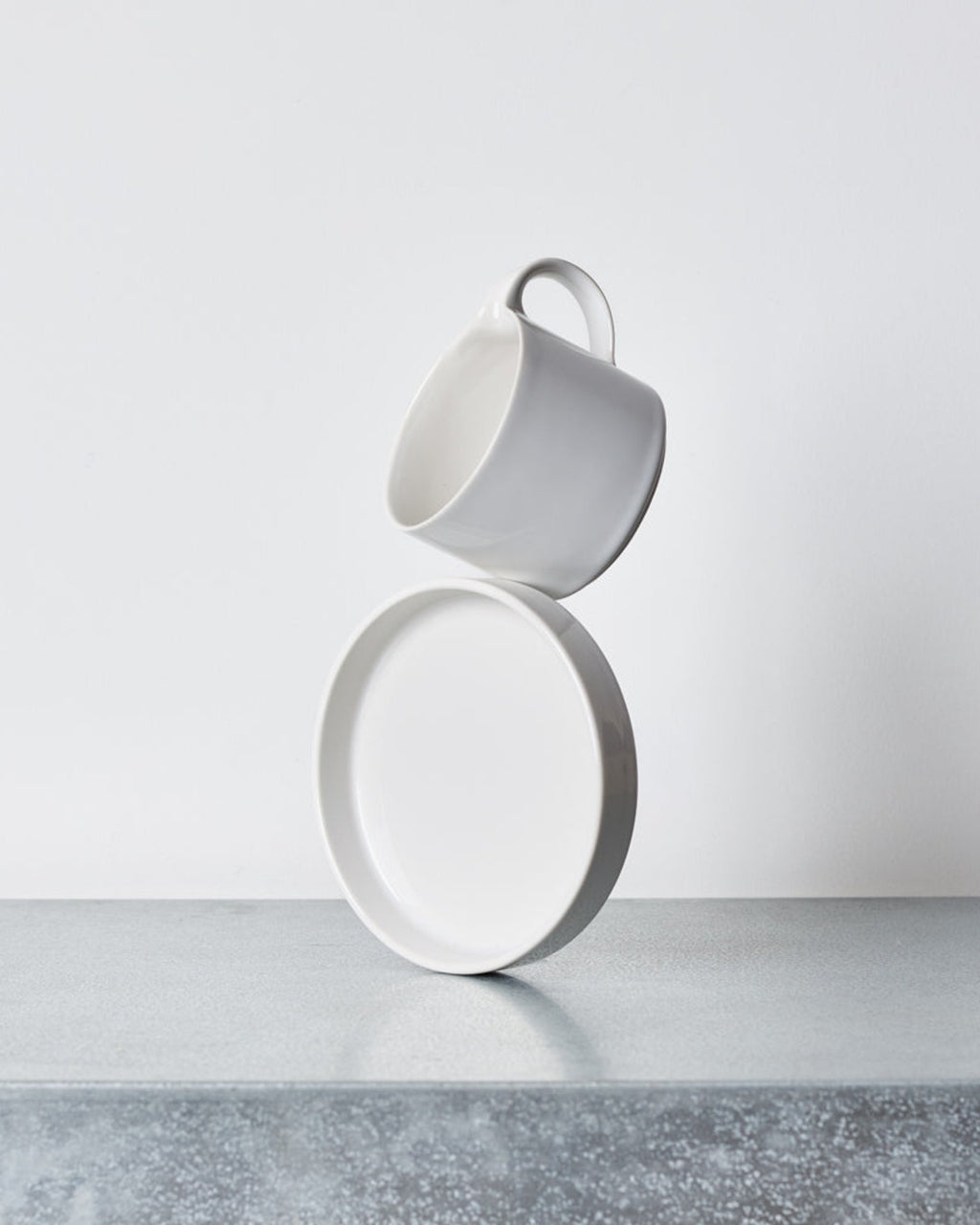 Ceramic Japan - Cup and saucer Moderato - White