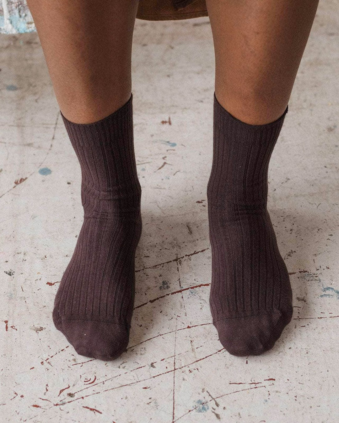 Baserange - Ribbed Mid-Calf Socks - Tactile