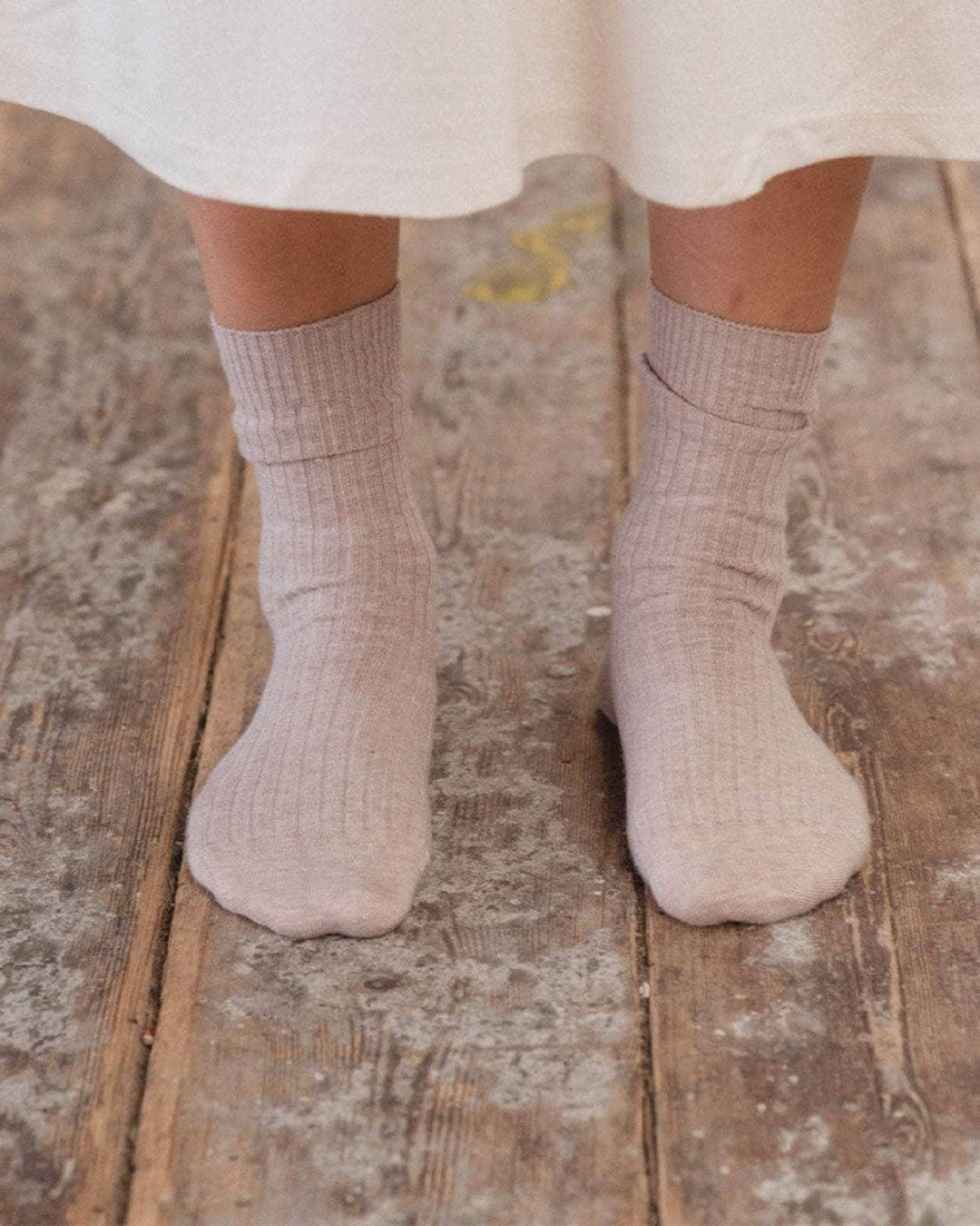 Baserange - Ribbed Mid-Calf Socks - Haptic