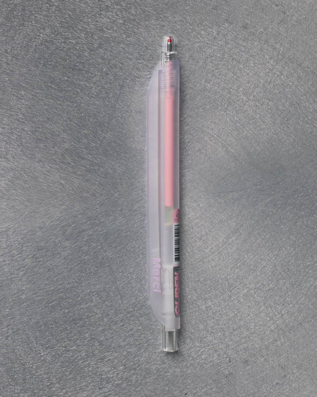 Merci - Transparent Merci Pen - Pink