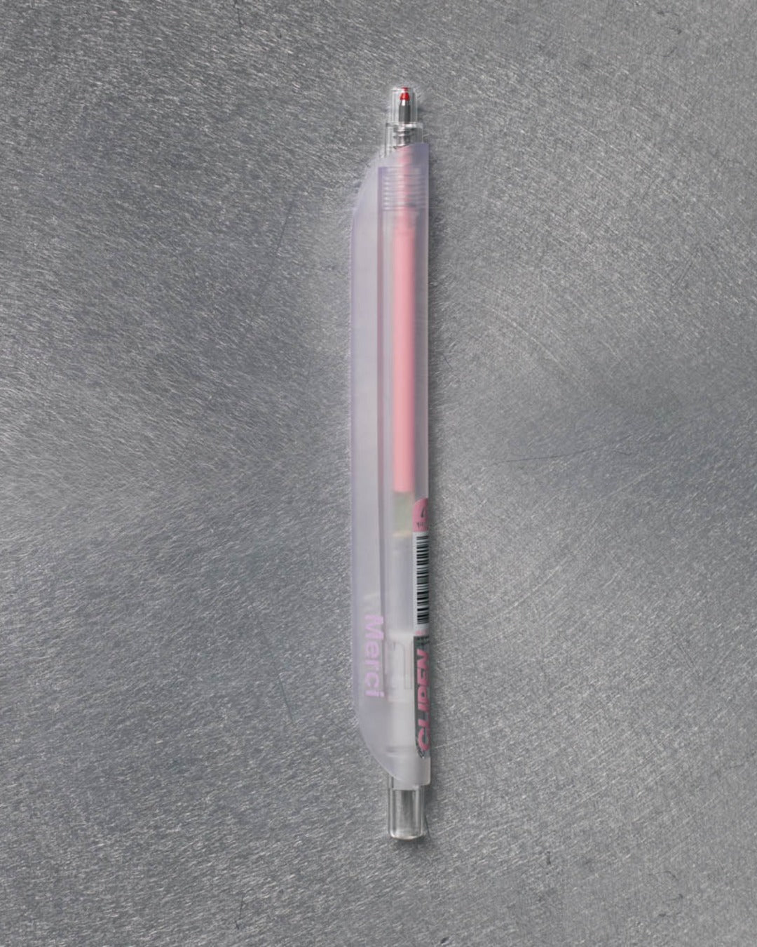 Merci - Transparent Merci Pen - Pink