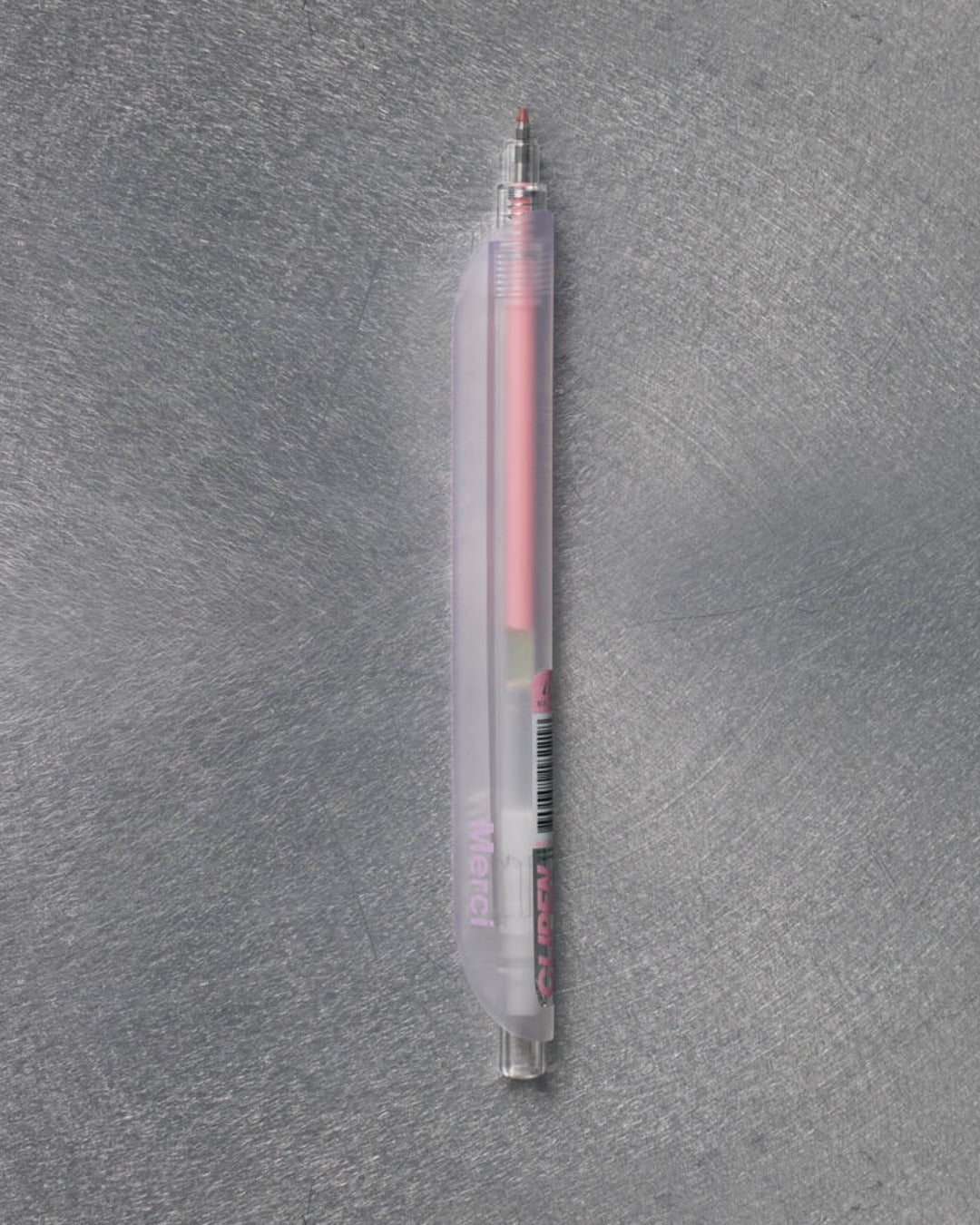 Merci - Transparent Merci Pen - Pink