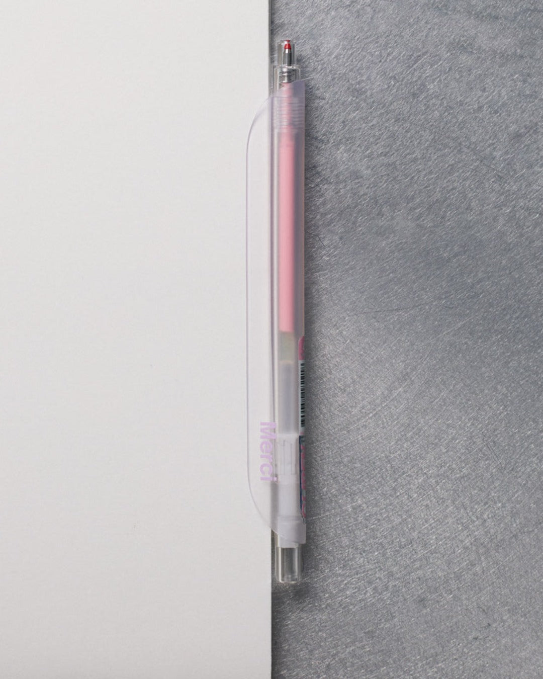 Merci - Transparent Merci Pen - Pink