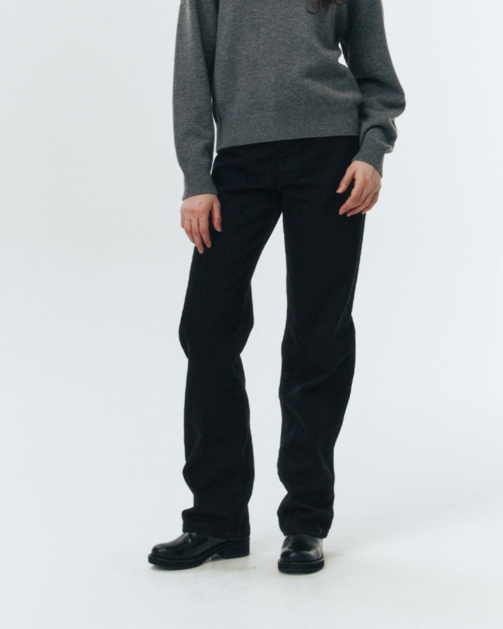Dunst - Jeans Essential Straight Full Length - Noir