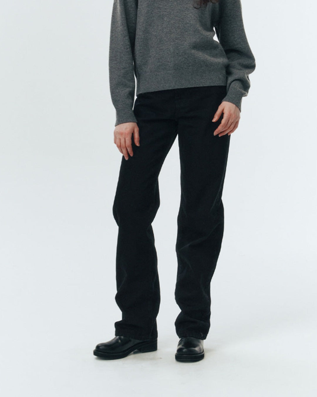 Dunst - Jeans Essential Straight Full Length - Noir