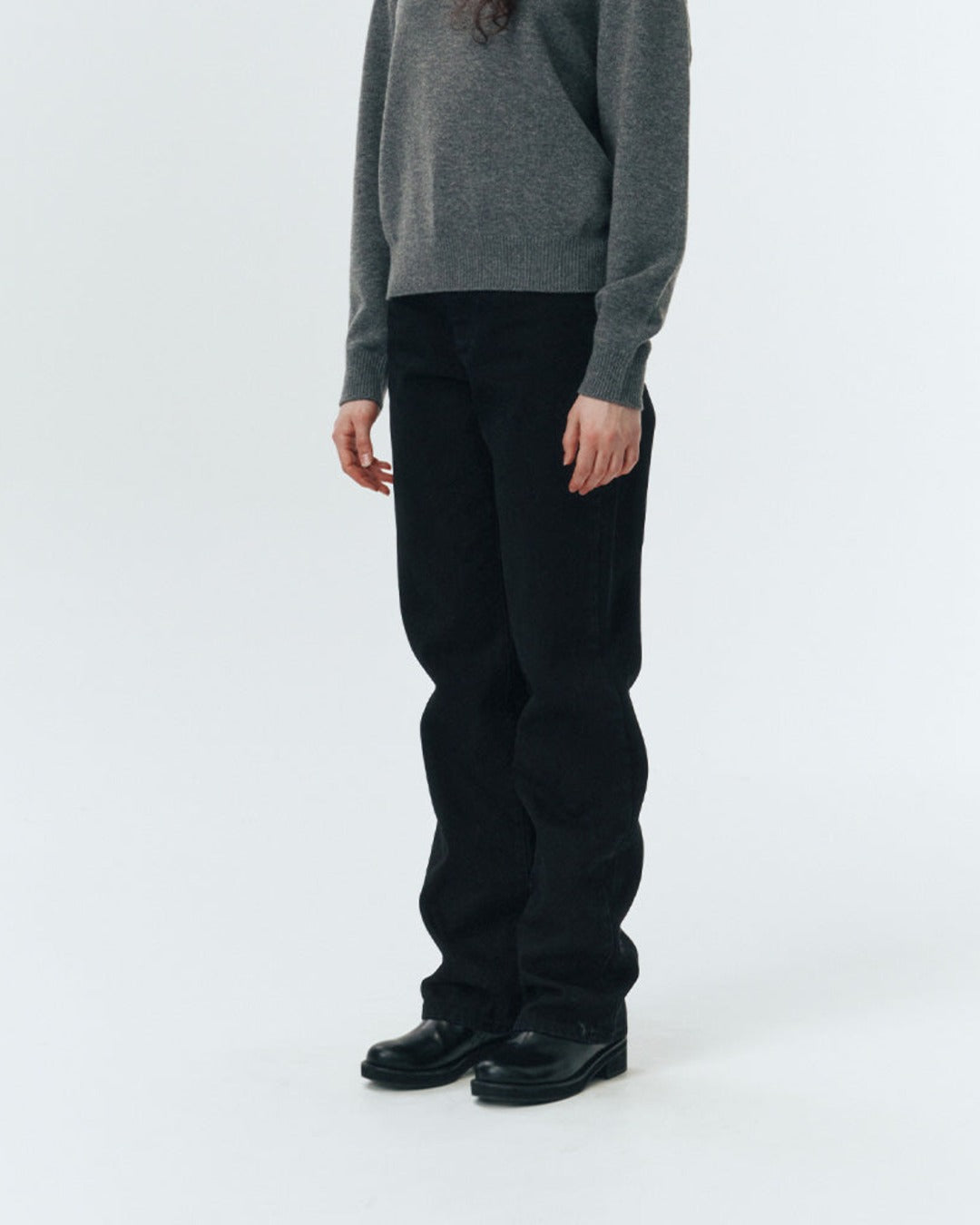 Dunst - Jeans Essential Straight Full Length - Noir