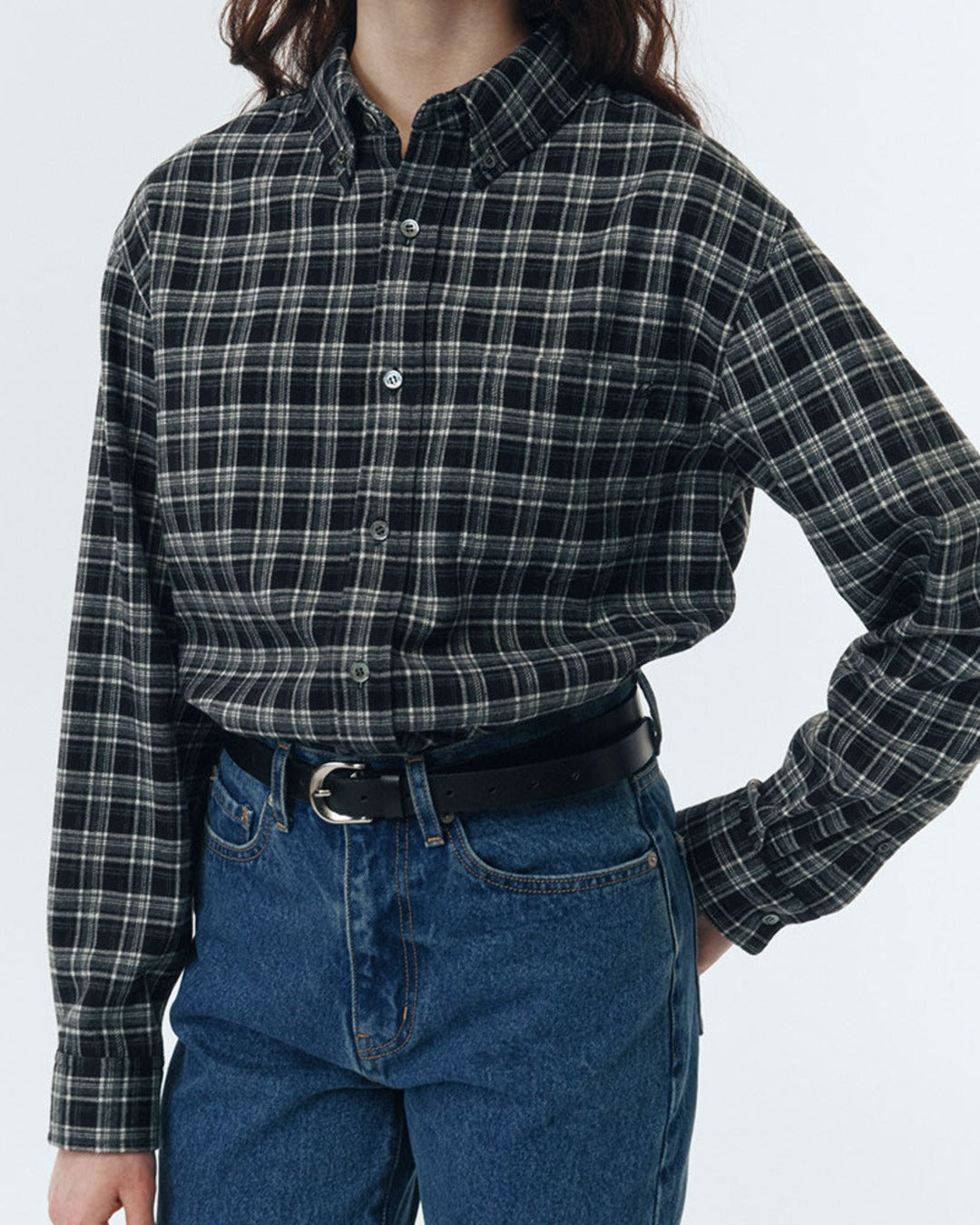 Dunst - Check Flannel Shirt - Black