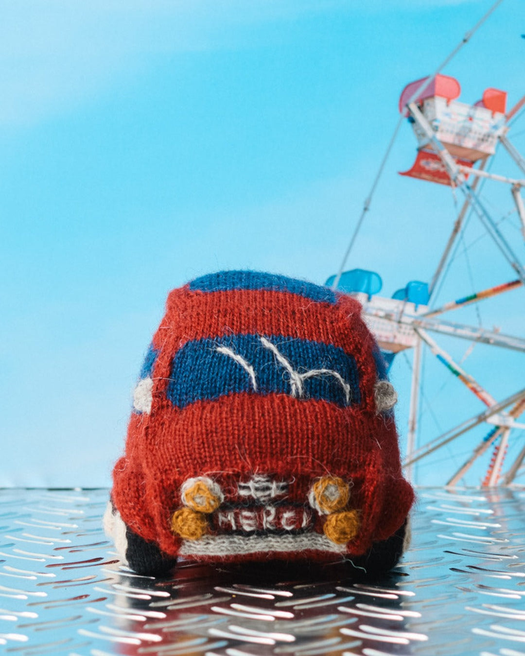 Merci - Peluche En Tricot Fiat 500
