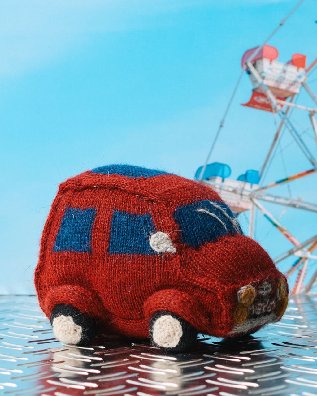 Merci - Peluche En Tricot Fiat 500