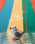 Merci - knitted key ring - Pigeon
