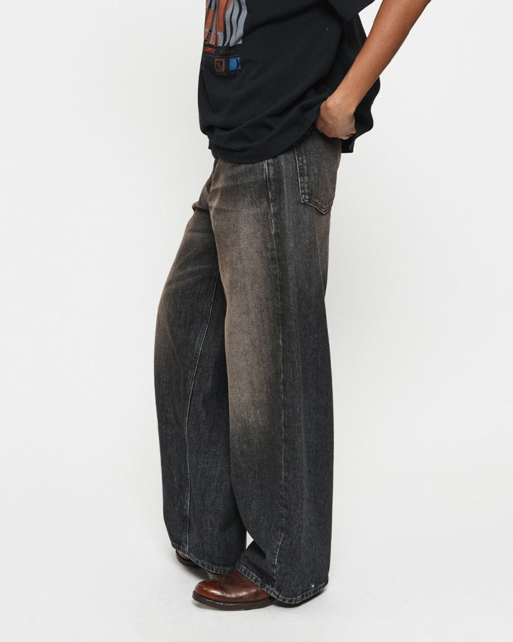 6397 - Roomy Jeans - Rusted Gray