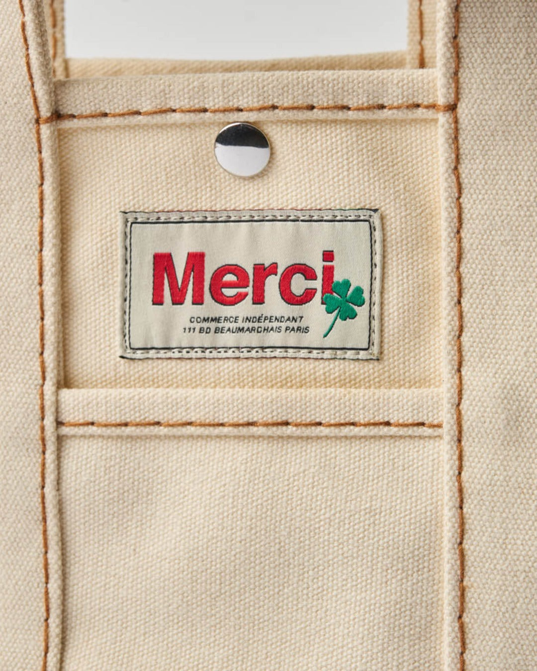 Merci - Candide shopping bag Solid - Ecru