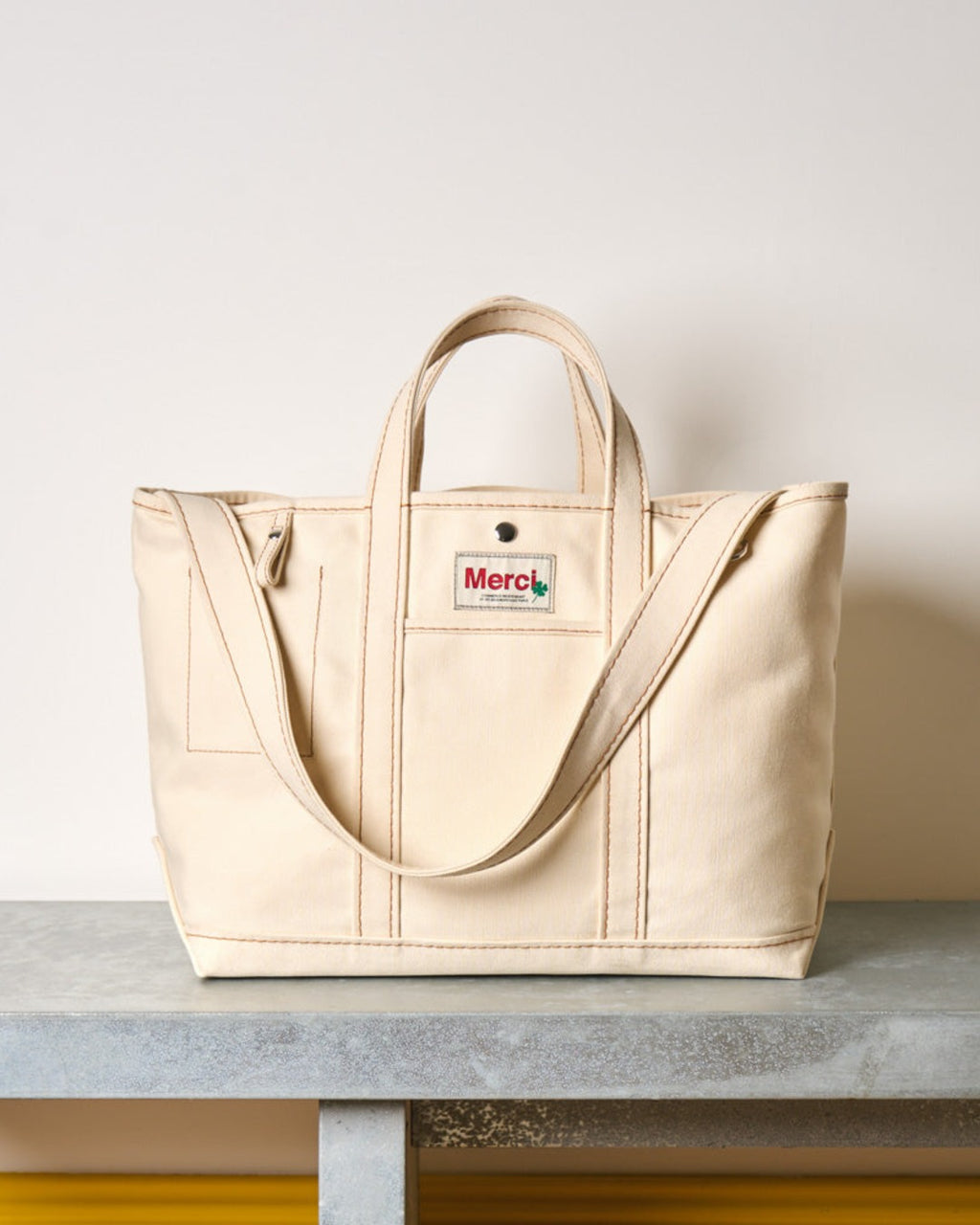 Merci - Candide shopping bag Solid - Ecru
