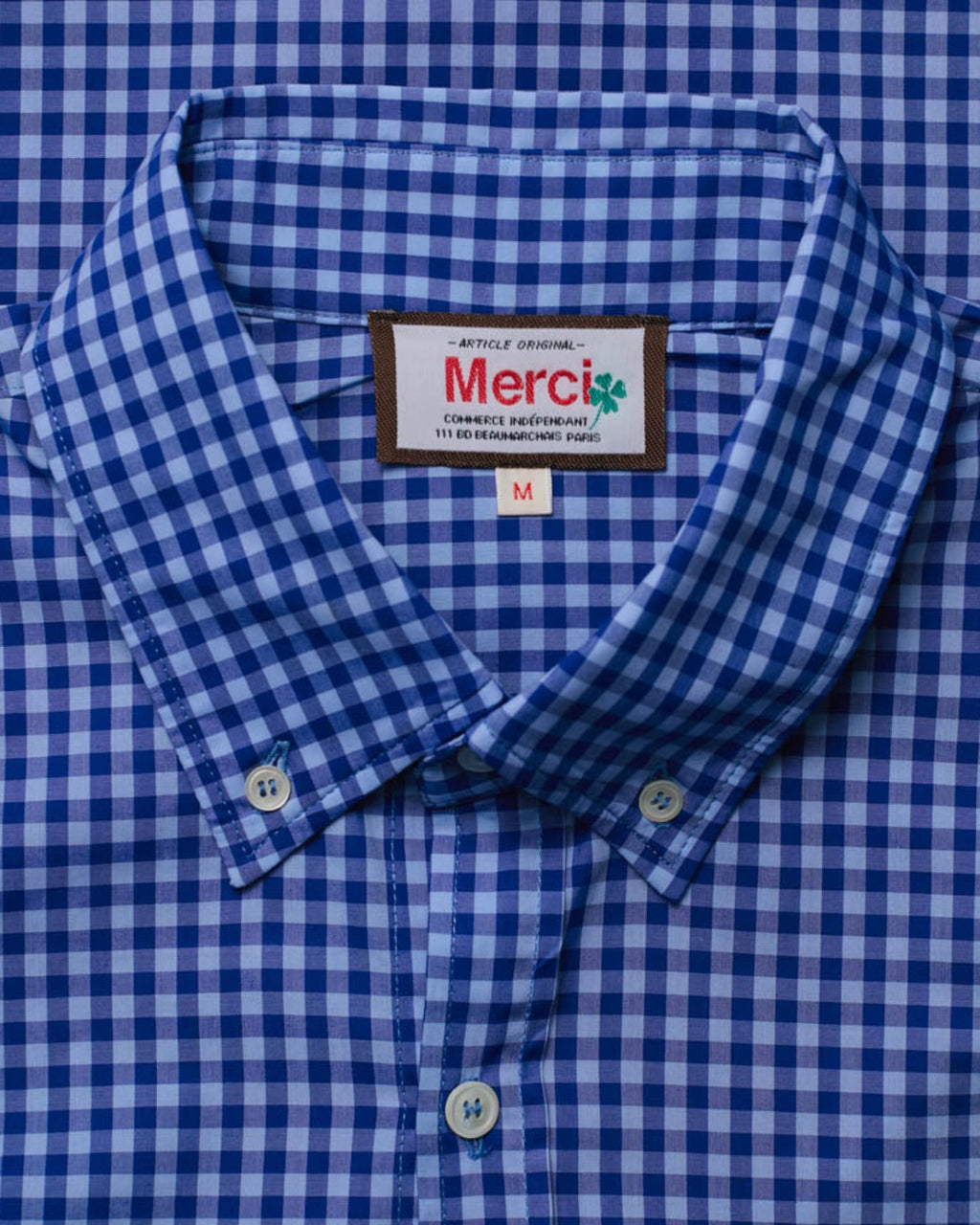 Merci - Chemise Sacha - Carreaux Bleu