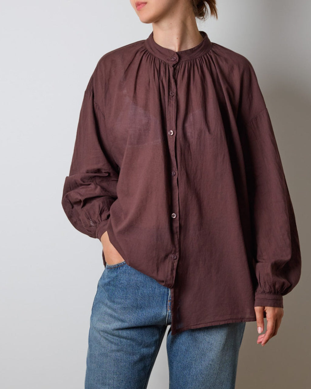 Merci - Chemise Victoria - Marron