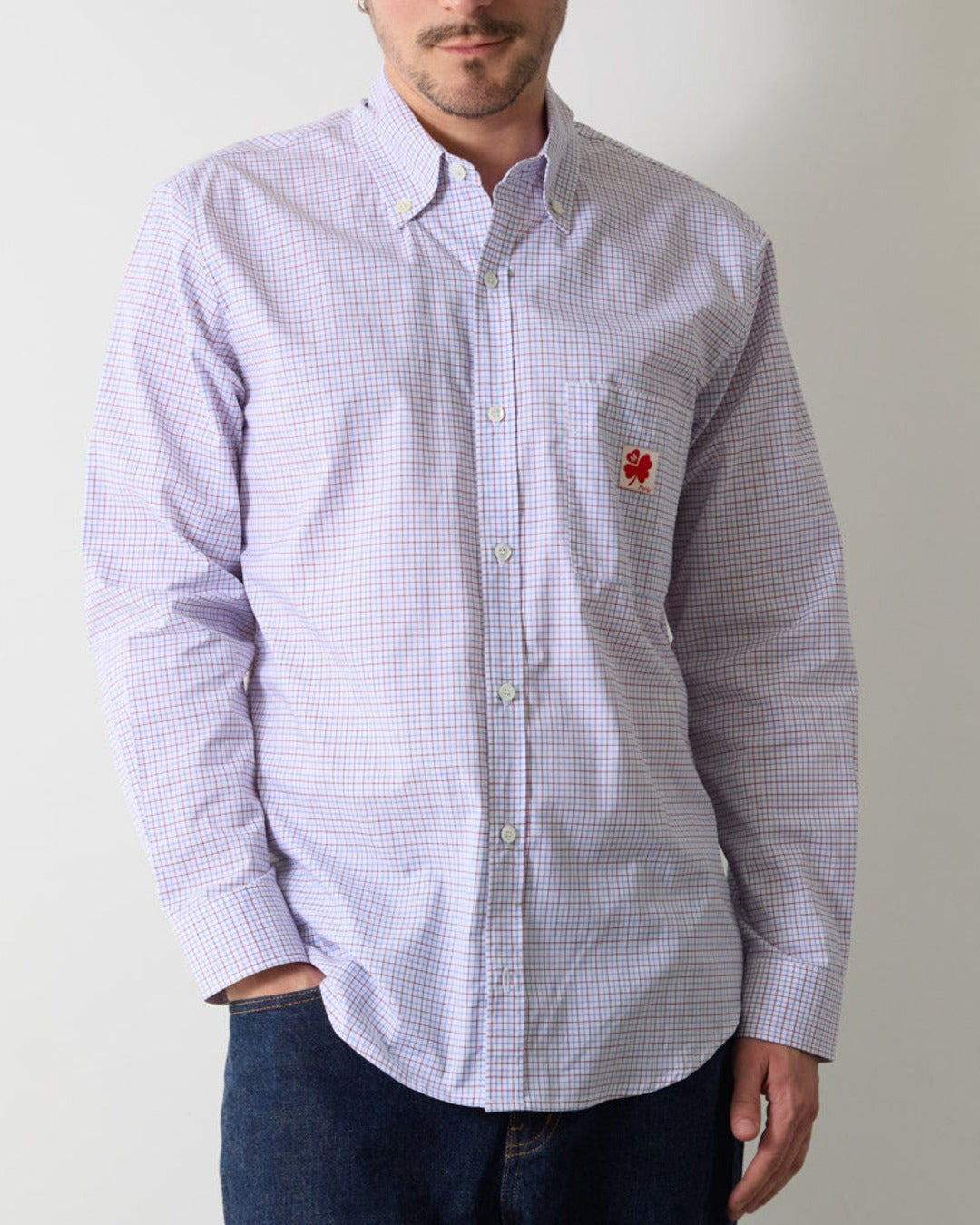 Merci - Chemise Sacha - Carreaux Bleu & Rouge
