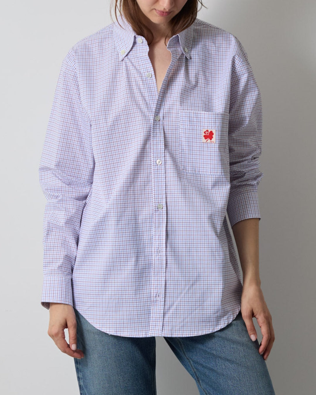 Merci - Chemise Sacha - Carreaux Bleu & Rouge