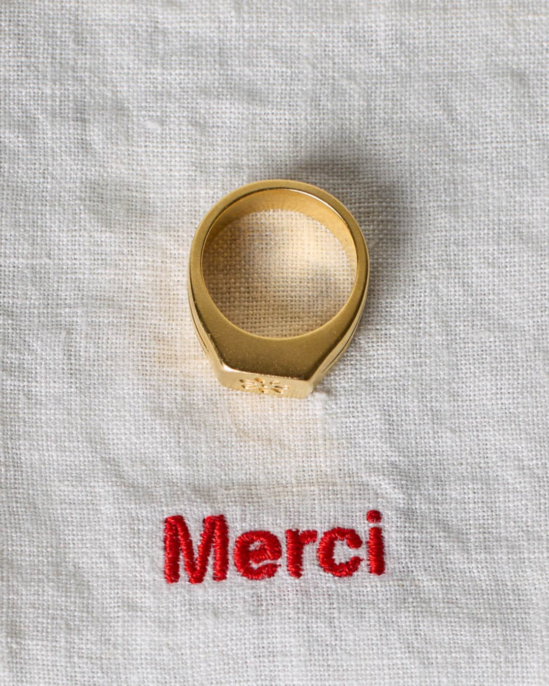 Merci - Chevalière Emma - Or
