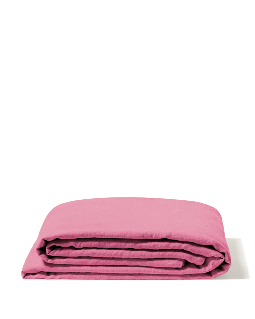 Merci - Washed linen flat sheet - Garance Pink