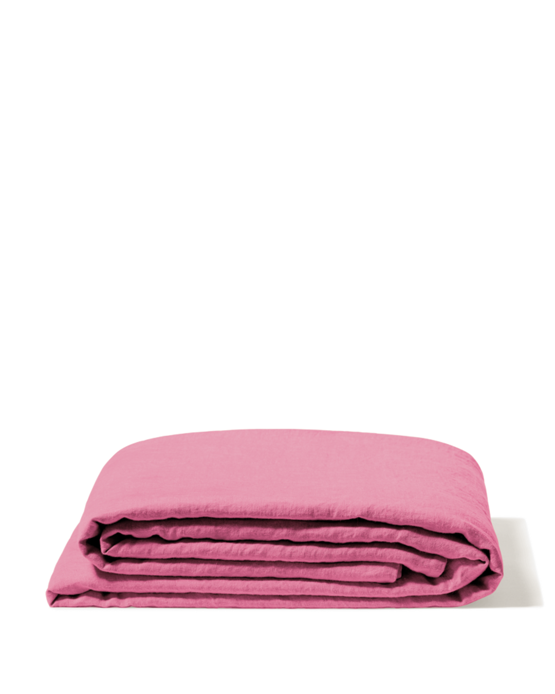 Merci - Washed linen flat sheet - Garance Pink