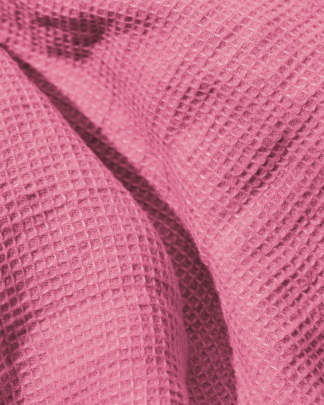 Merci - Linen bath towel - Honeycomb - Garance Pink