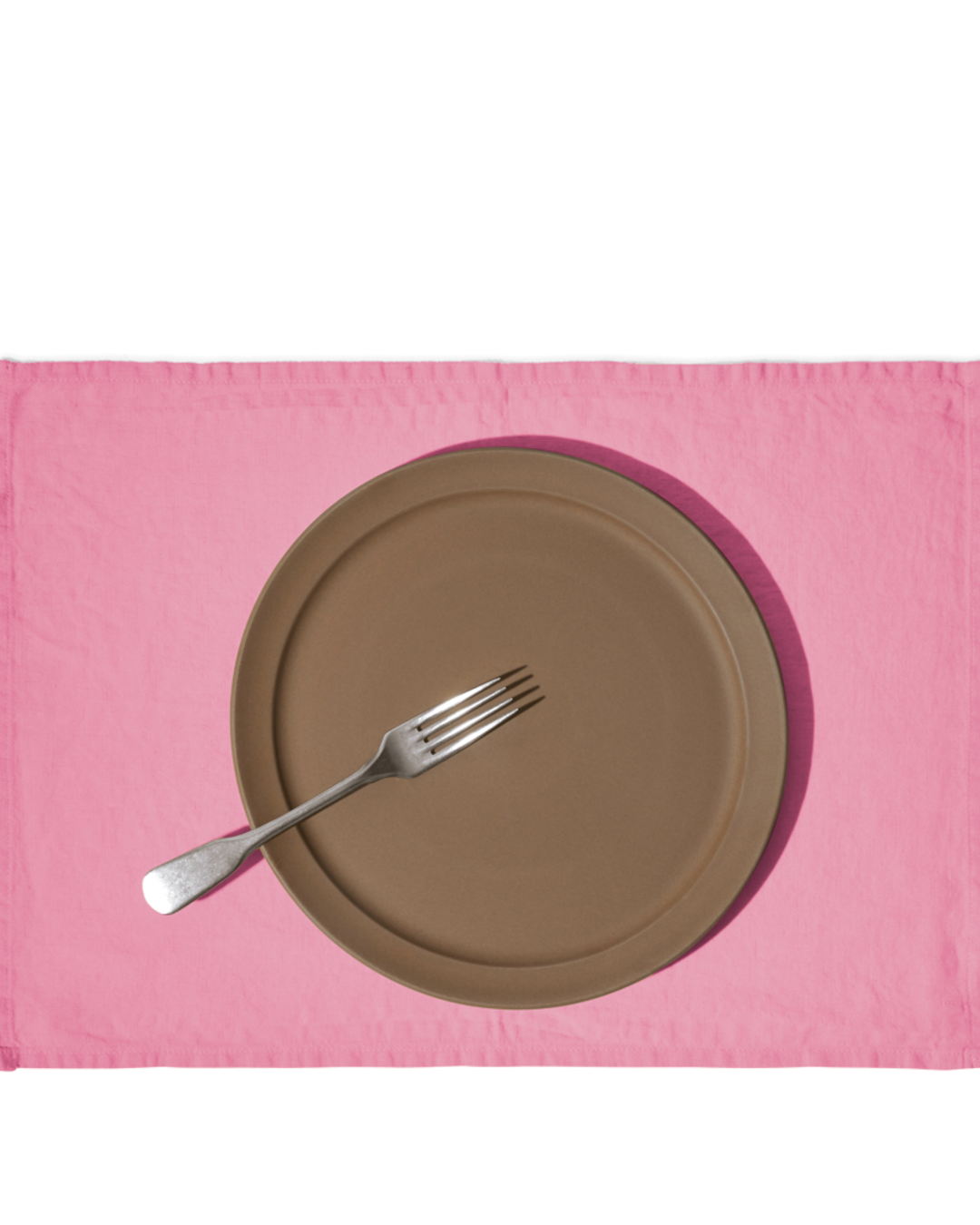 Merci - Washed linen placemat - Garance Pink