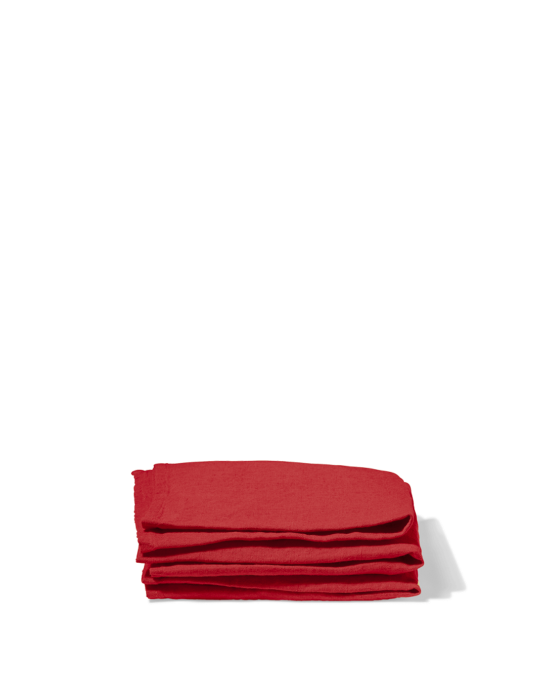 Merci - Washed linen napkin - Vermilion Red