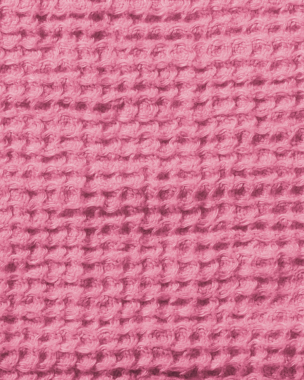 Merci - Serviette De Bain En Lin Waffle - Rose Garance