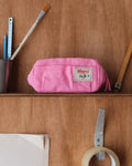 Merci - Trousse En Lin Lavé - Rose Garance