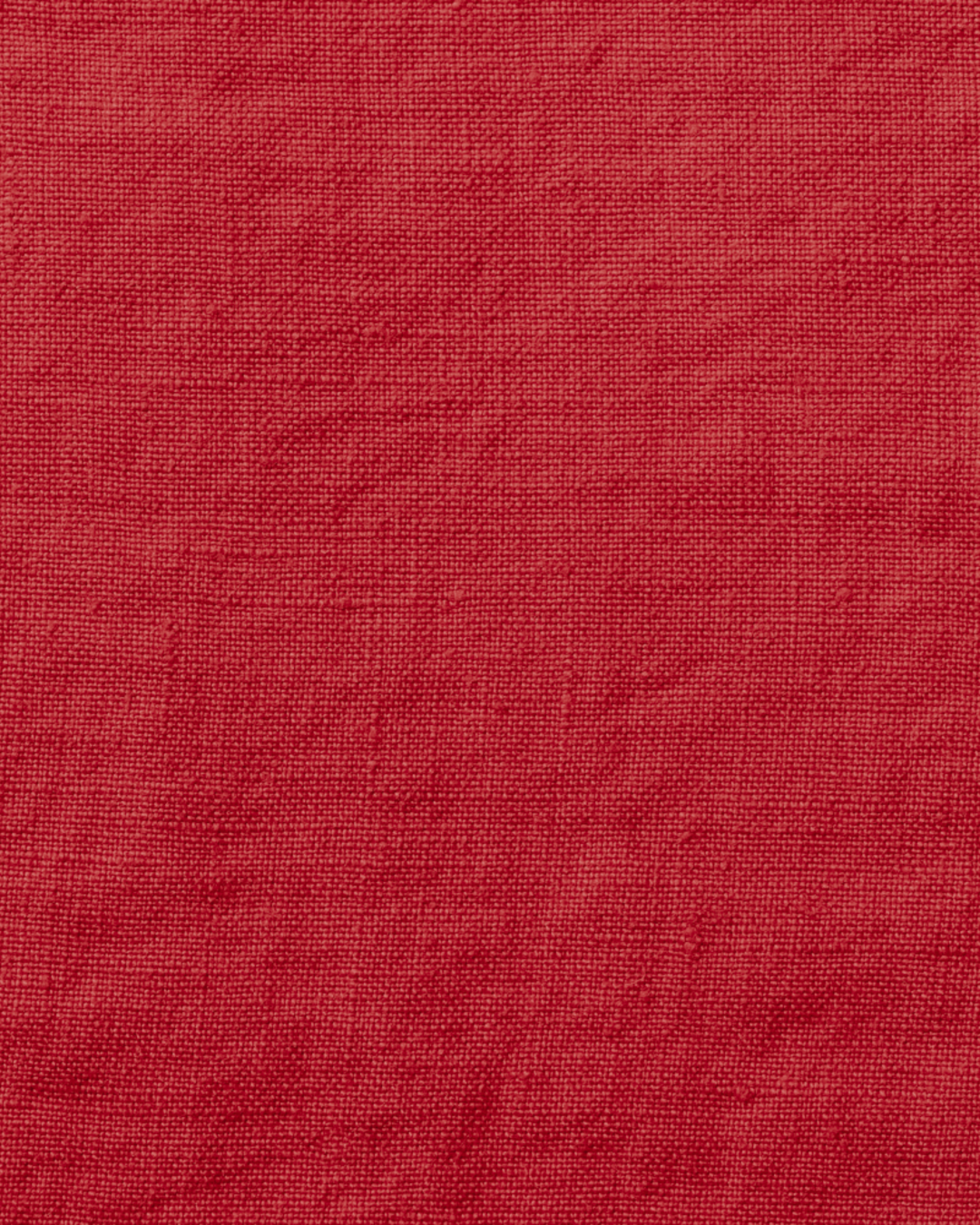 Merci - Washed linen apron - Vermilion Red