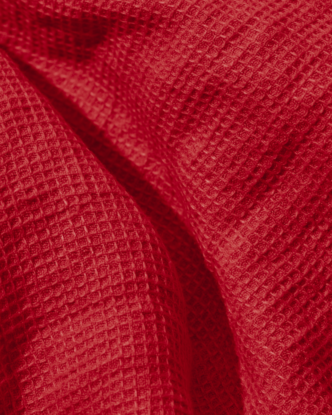 Merci - Linen guest towel - Honeycomb - Vermilion Red