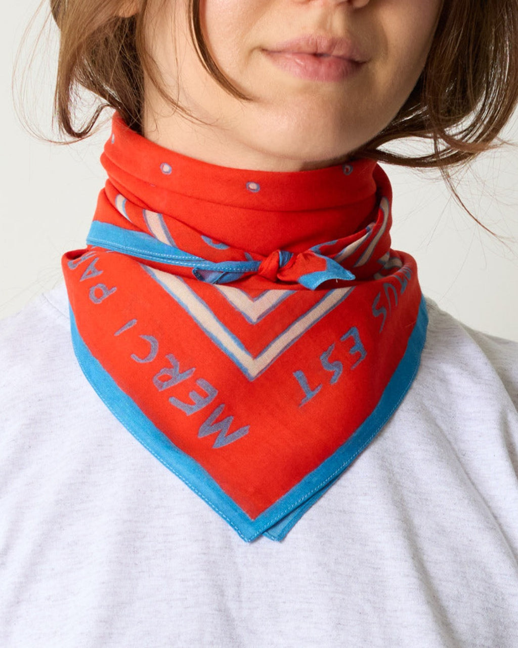 Merci - Bandana Ars Vivendi Virtus Est - Rouge & Bleu