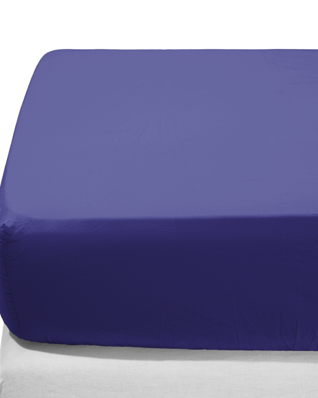 Merci - Drap-Housse En Percale De Coton - Bleu Néon
