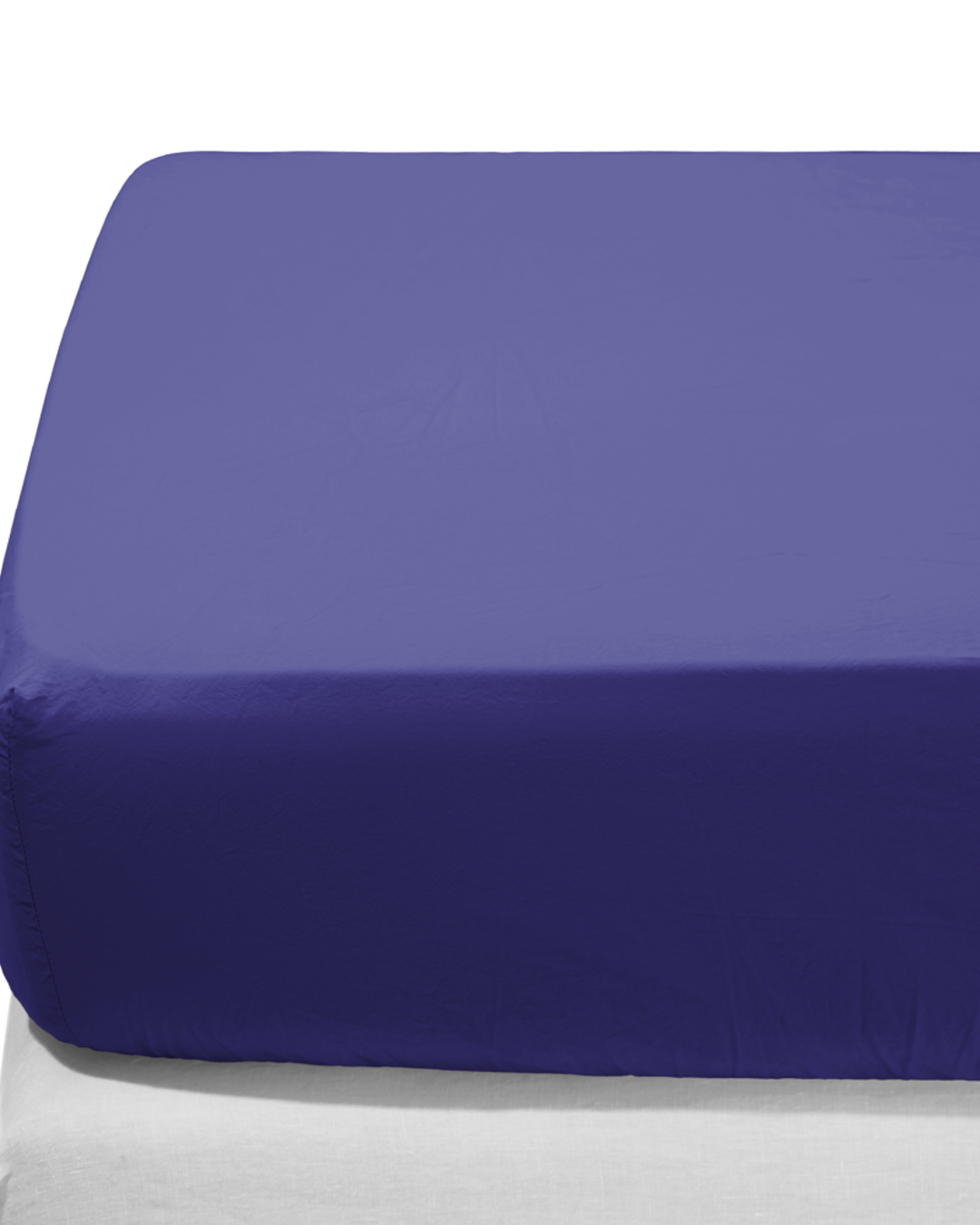 Merci - Drap-Housse En Percale De Coton - Bleu Néon