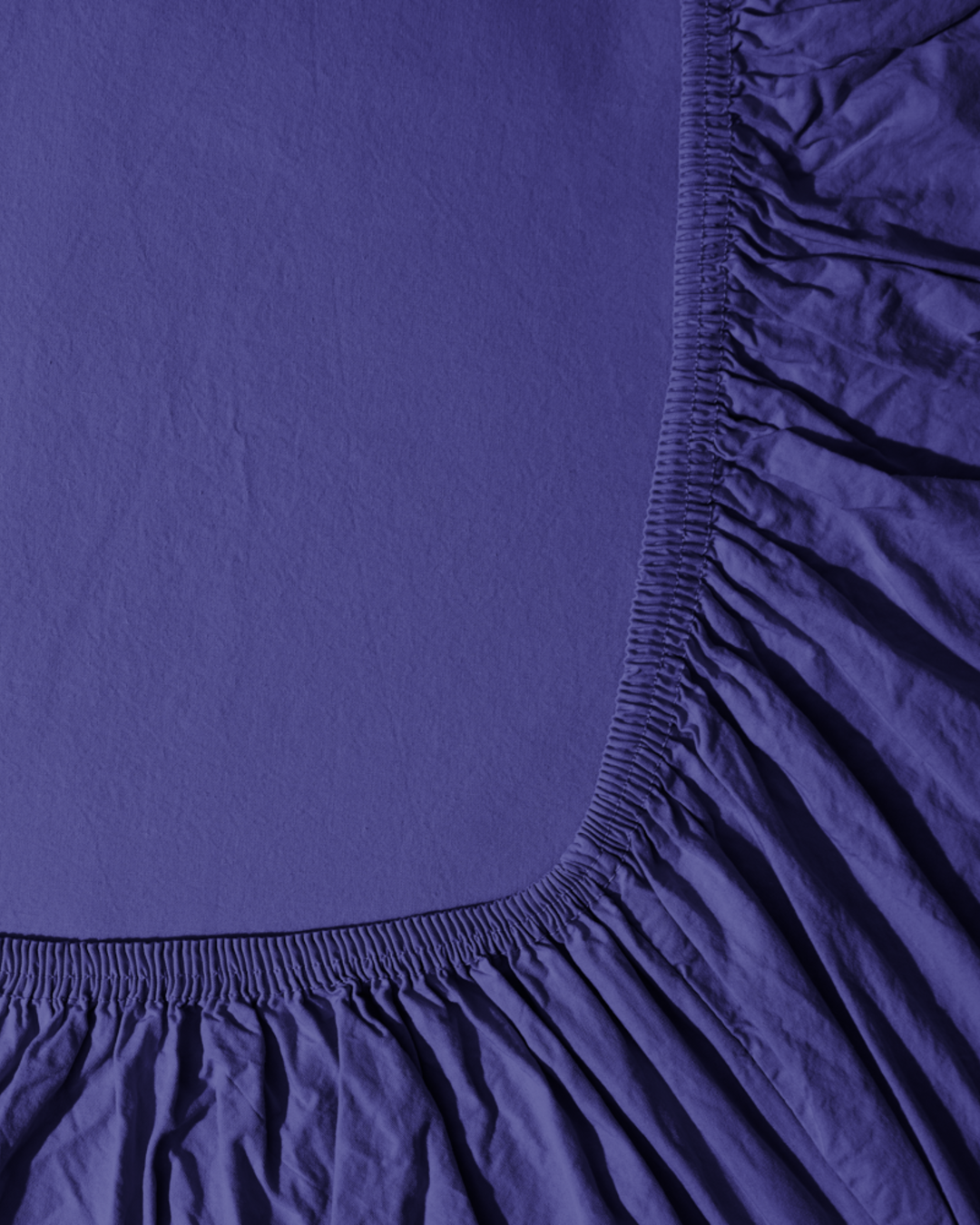 Merci - Drap-Housse En Percale De Coton - Bleu Néon