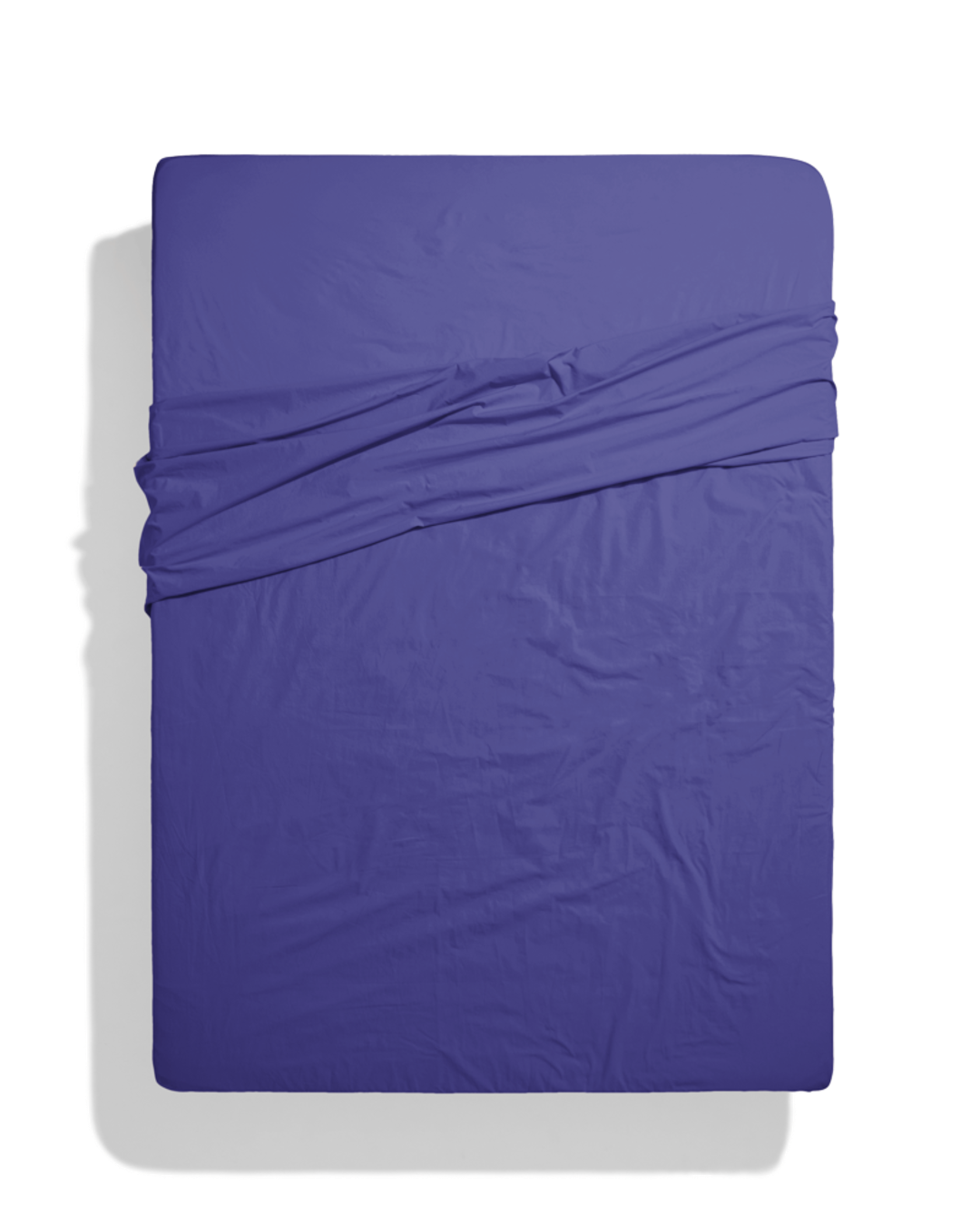 Merci - Drap-Housse En Percale De Coton - Bleu Néon