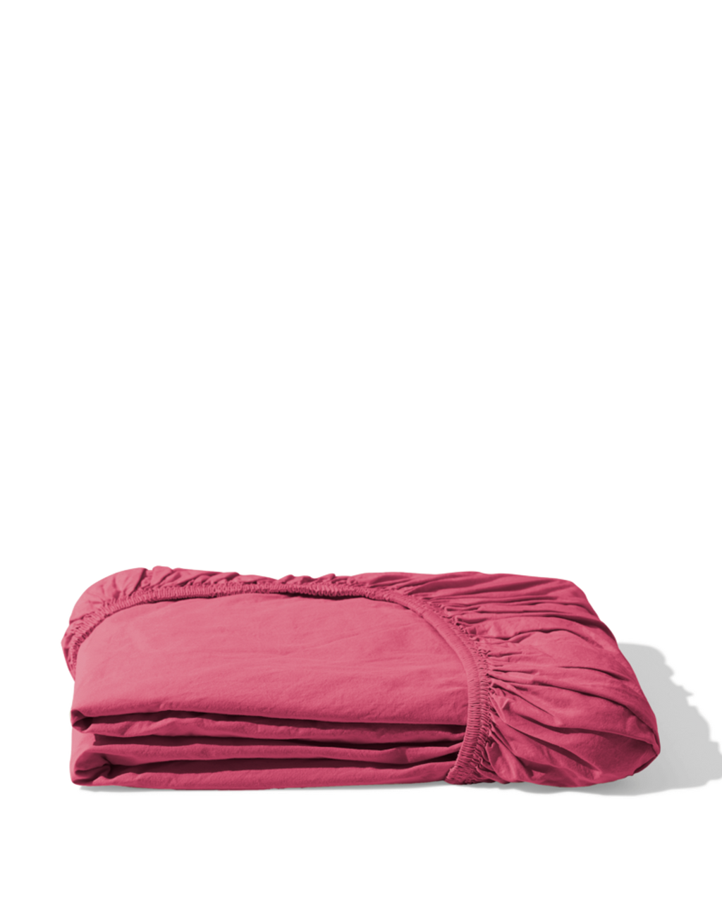 Merci - Cotton percale fitted sheet - Club Pink