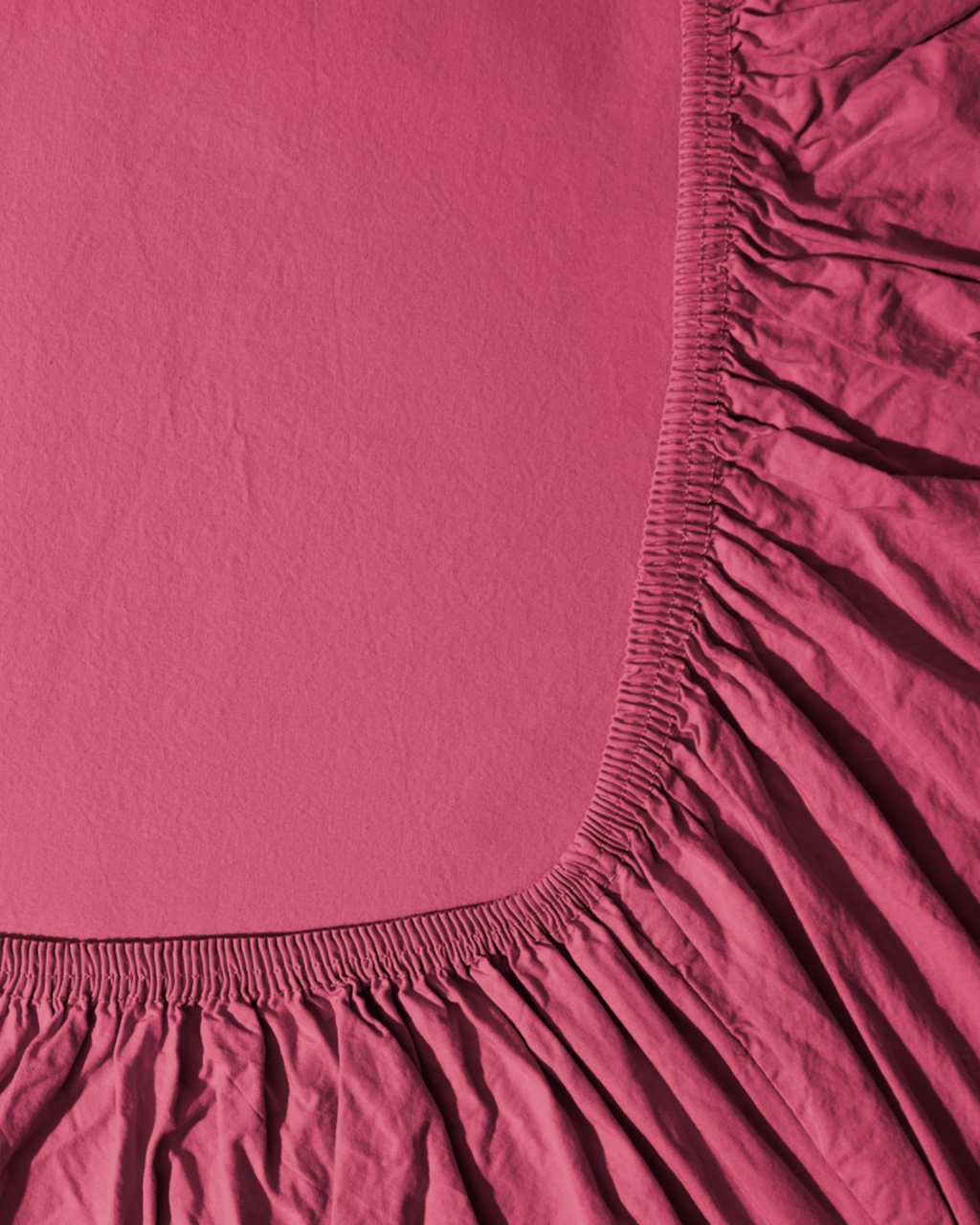 Merci - Cotton percale fitted sheet - Club Pink