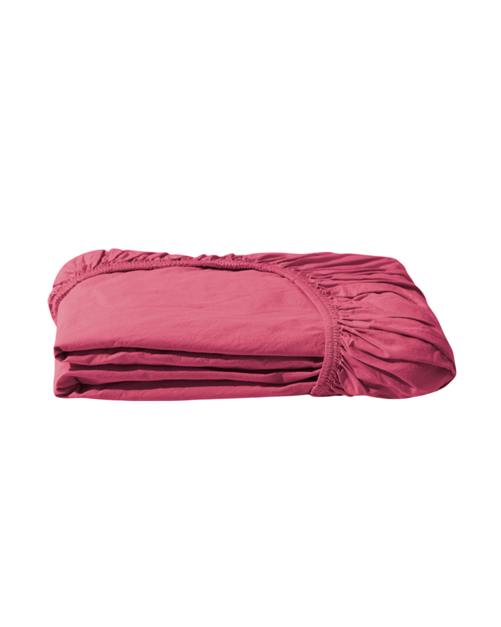 Drap-housse Merci Paris en percale de coton stone washed couleur rose club avec élastique pour matelas épais