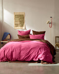 Merci - Housse De Couette En Percale De Coton - Rose Club