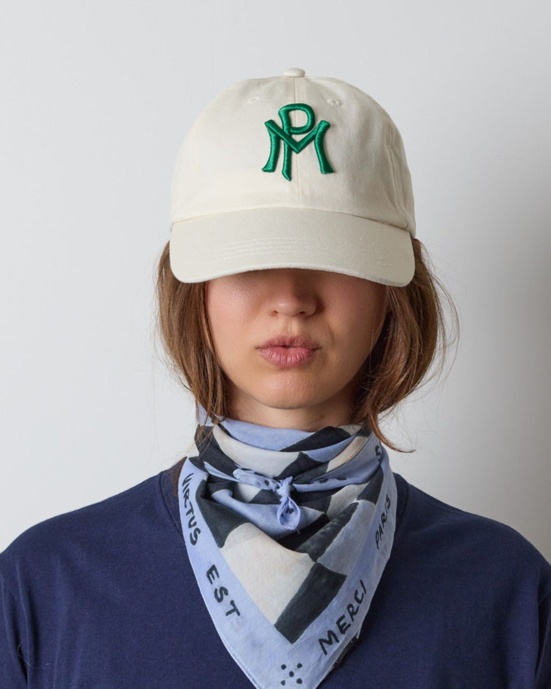 Merci - MP Cap - Ecru & Green
