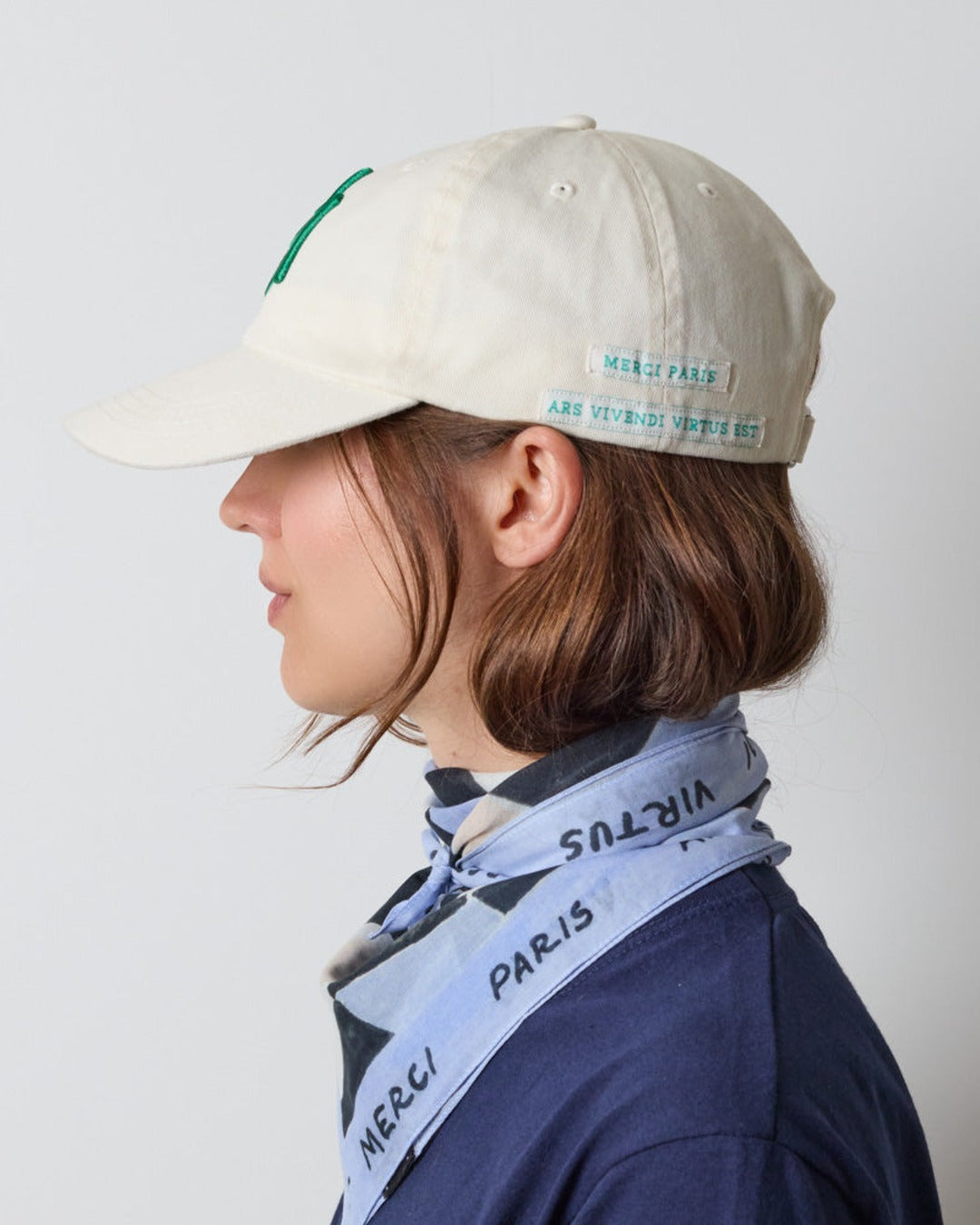Merci - MP Cap - Ecru & Green