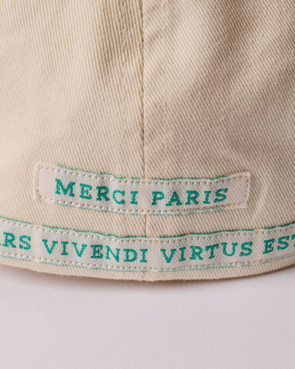Merci - Casquette Mp - Ecru & Vert