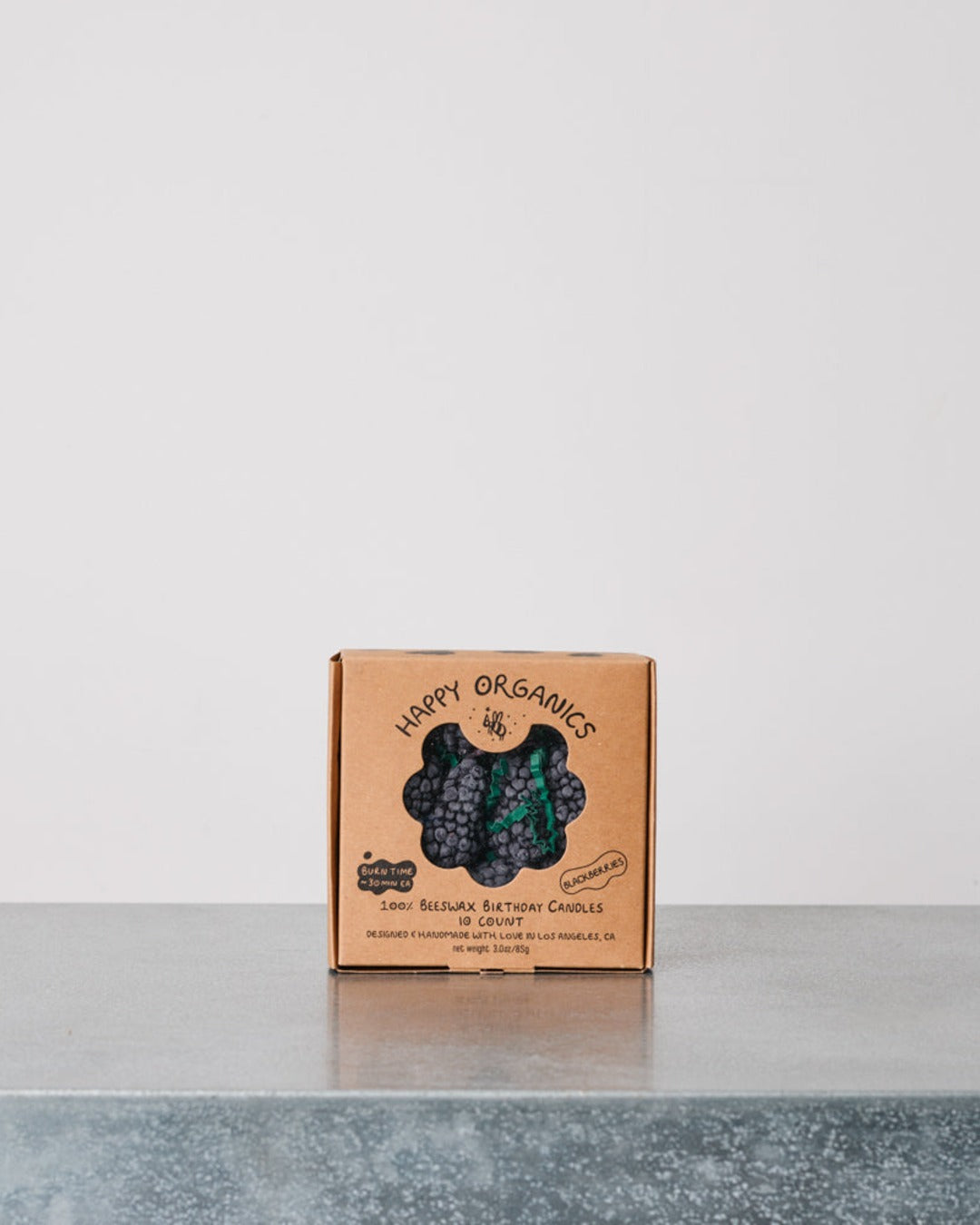 Happy Organics - Bougie Barquette Mûres