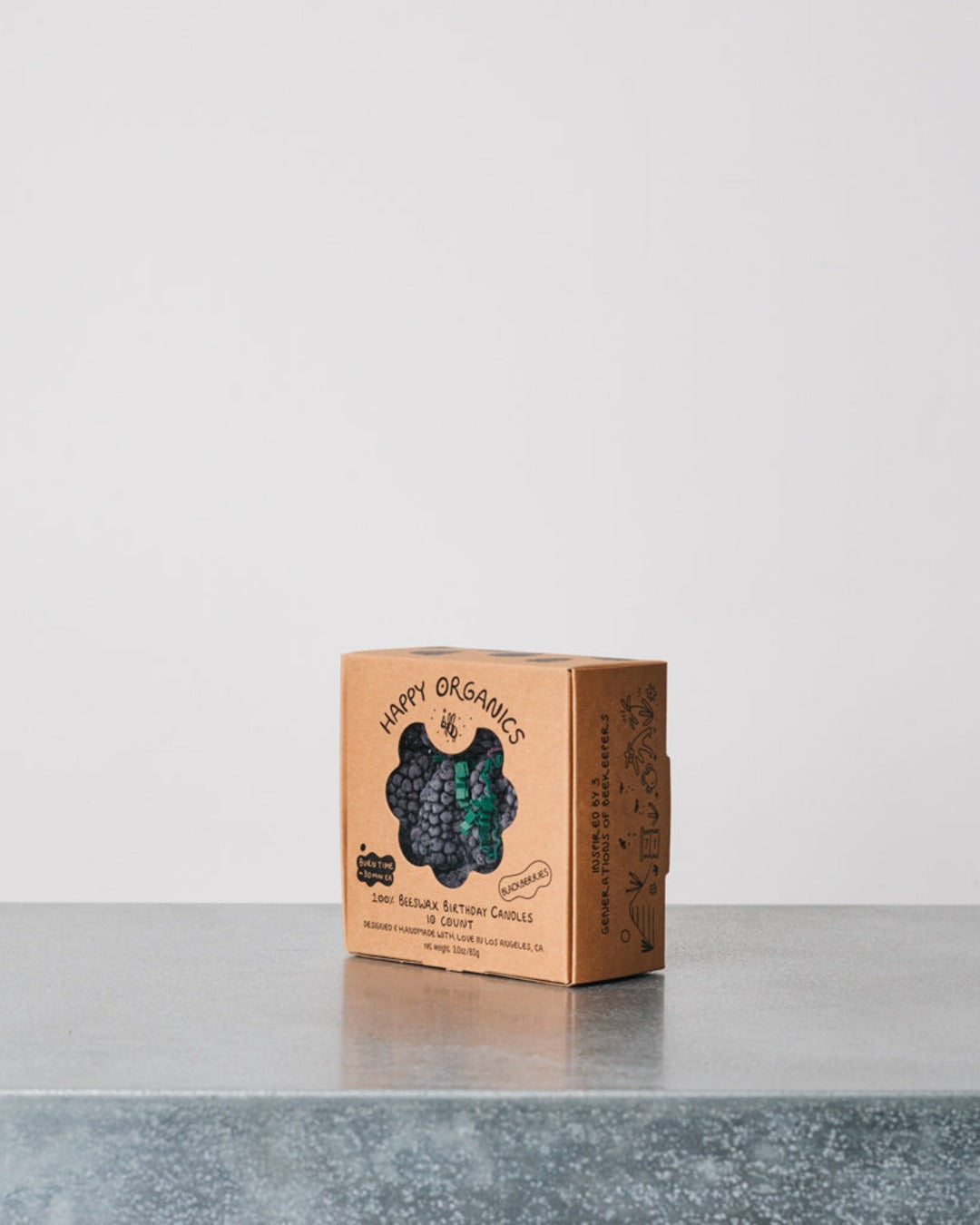 Happy Organics - Bougie Barquette Mûres