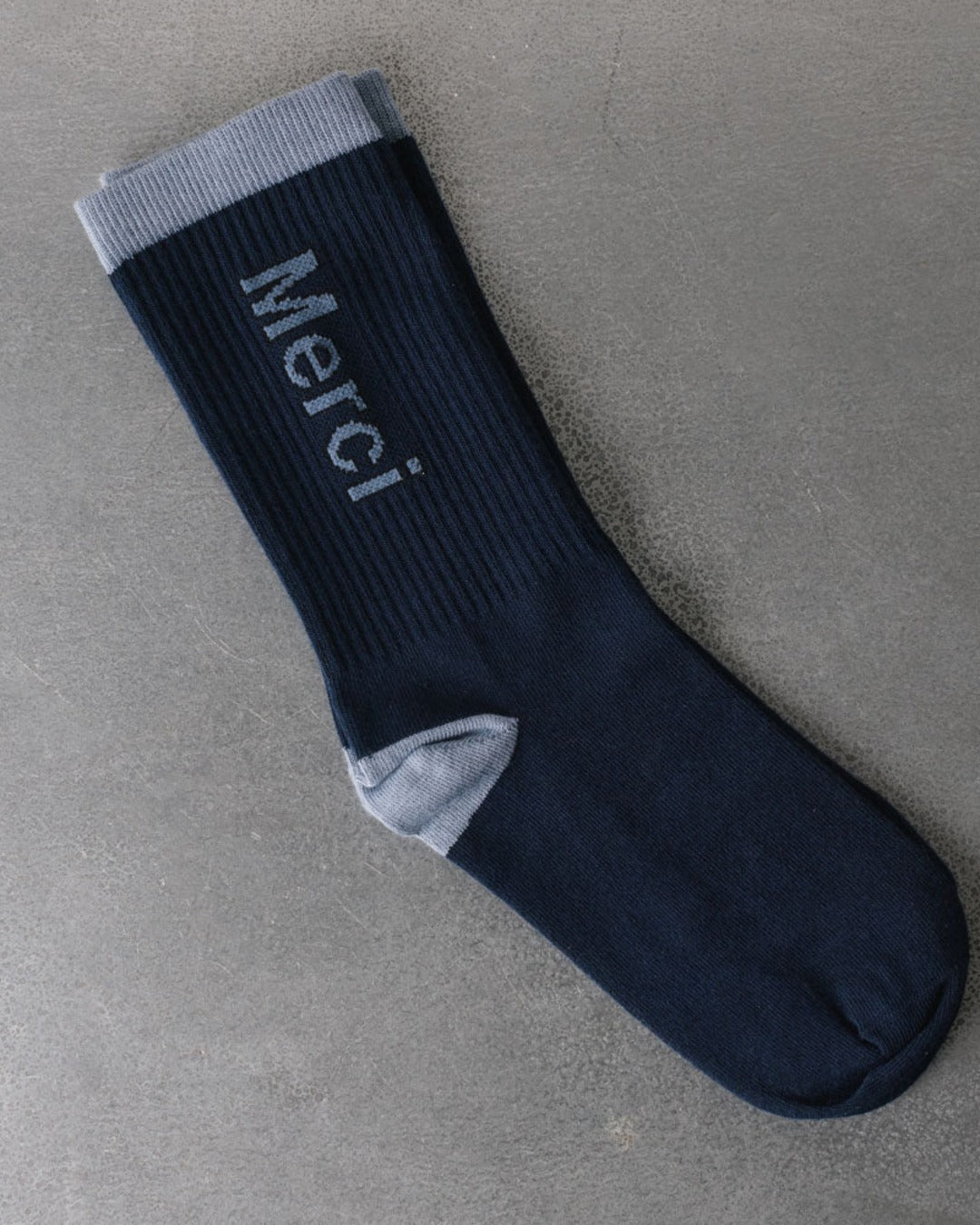 Merci - Scrappy Socks - Navy & Blue