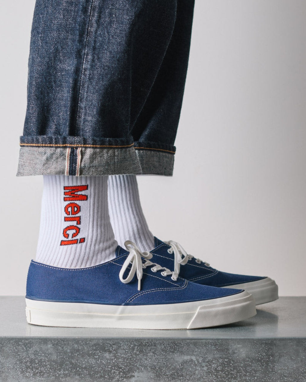 Merci - Chaussettes Scrappy - Blanc